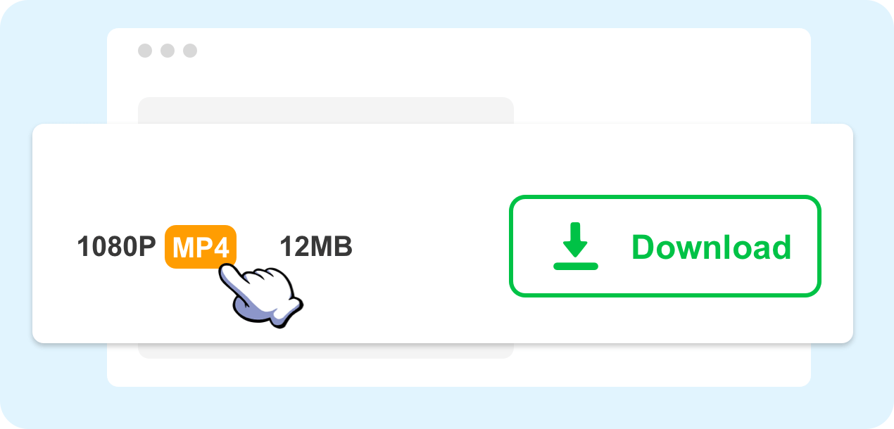 Scegli Formato e Qualità